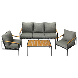 LivingFusion 5 Seater Lena Outdoor Lounge Set | Temple & Webster