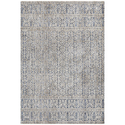 SandStoneSea Charcoal, Navy & Natural Distressed Nomadic Rug | Temple ...