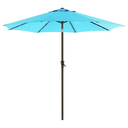 NorfolkHome 2.7m Baldur Solar-Lighted Market Umbrella | Temple & Webster