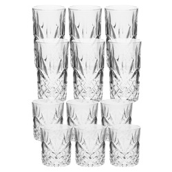 Hottie 12 Piece Jonnie Traditional 300ml Glass Set | Temple & Webster