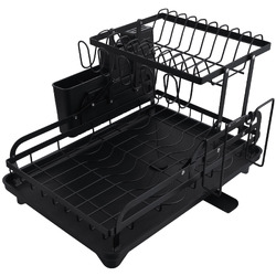 Amber & Fern Porcia 2 Tier Foldable Dish Drying Rack | Temple & Webster