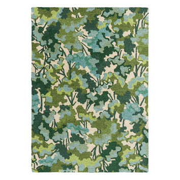 Green Tree Tops Hand-Tufted Outdoor Rug | Temple & Webster