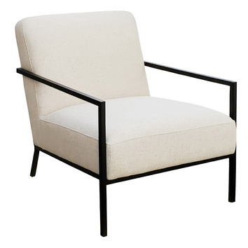 cb2 cue white chair