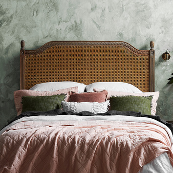 Carrington Furniture French Provincial, Rattan Headboard King Bed