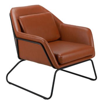 contemporary leather armchair