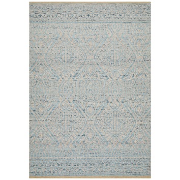 Network Rugs Sky Blue Hand-Woven Modern Tribal Rug | Temple & Webster