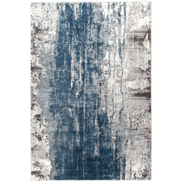 Network Kendra Blue Power Loomed Rug & Reviews  Temple & Webster