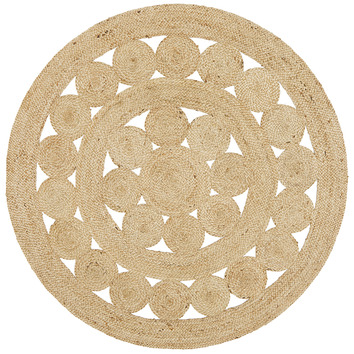 Network Rugs Natural Daisy Jute Rug | Temple & Webster