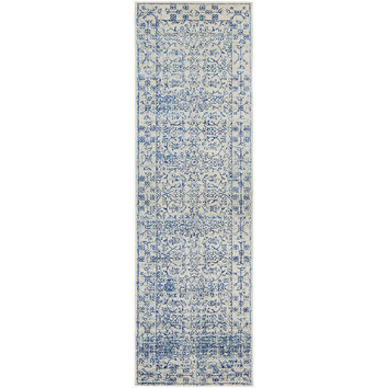 Network Rugs Bone & White Art Moderne Belle Runner | Temple & Webster