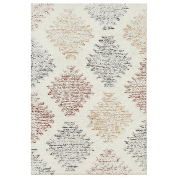 Network Rugs Motif Hand-Loomed Wool & Cotton Rug | Temple & Webster