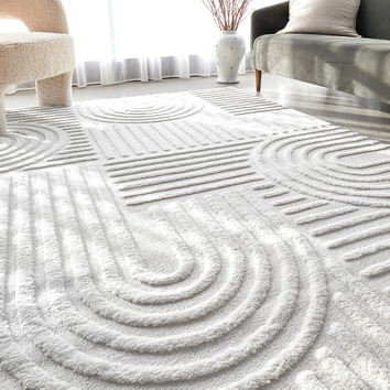 Network Rugs White Elowen Contemporary Rug | Temple & Webster