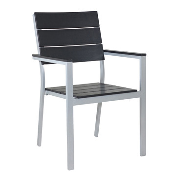 Grey Hart Aluminium Outdoor Dining Chair | Temple & Webster