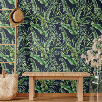 LasPalmaHome Moody Jungle Peel & Stick Wallpaper | Temple & Webster