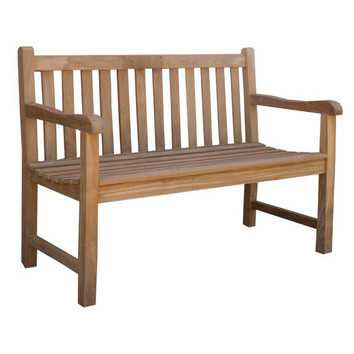 Cottage & Castle Classic Teak Outdoor Bench | Temple & Webster