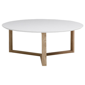 white coffee round table