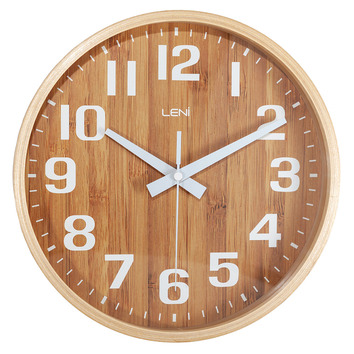 Leni Wooden Framed Wall Clock, Large Wooden Wall Clocks Australia