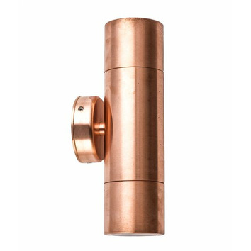 GU10 Up/Down Copper Outdoor Wall Light | Temple & Webster
