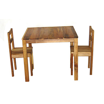 Q Toys Hardwood Table and Two Chairs | Temple & Webster