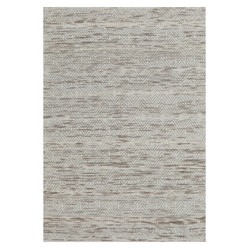 Avoca Chevron IV Hand-Knotted Wool-Blend Rug | Temple & Webster