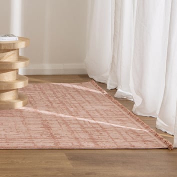 Lifestyle Floors Blush Emma Distressed Textured Rug | Temple & Webster