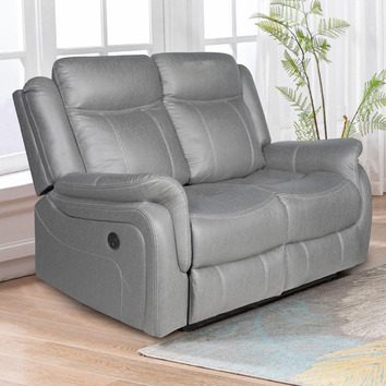 Aria 2 Seater Faux Leather Recliner Sofa | Temple & Webster