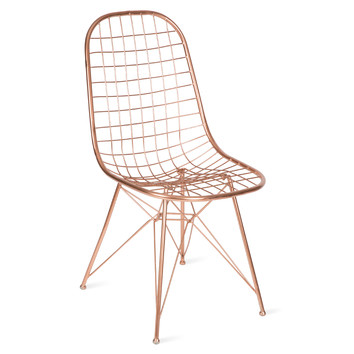 Modern Wire Mesh Chair | Temple & Webster