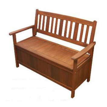 Woodlands Outdoor Furniture Wilson, Wooden Storage Bench Seat Outdoor