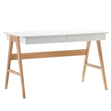 Continental Designs White Scandi 2 Drawer Desk | Temple & Webster