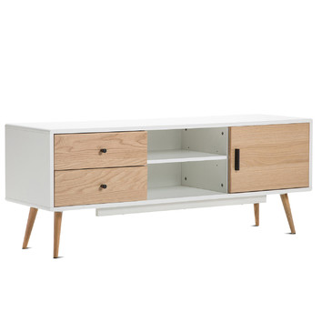 White & Oak Danz Entertainment Unit | Temple & Webster