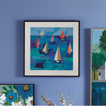 Our Artists' Collection Adrians Regatta Framed Wall Art | Temple & Webster