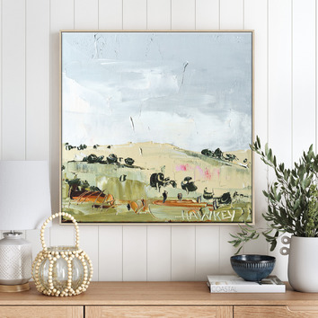 Our Artists' Collection Hills of Green Printed Wall Art | Temple & Webster