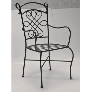 black wrought iron stools