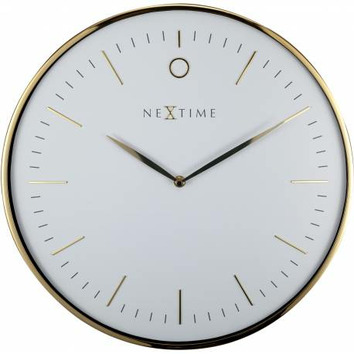 Next Time Clock NeXtime 40cm NeXtime Glamour Glass Wall Clock | Temple & Webster