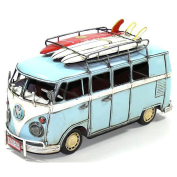 Boyle Kombi Van And 3 Surfboard 