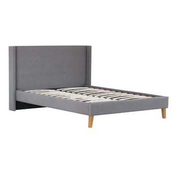 Grey Kalmar Upholstered Bed Frame 