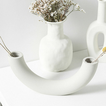 LuccaandLuna Lotus Ceramic Vase | Temple & Webster