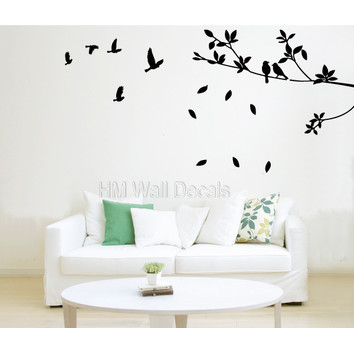 Birds with Branch Wall Art Decal | Temple & Webster