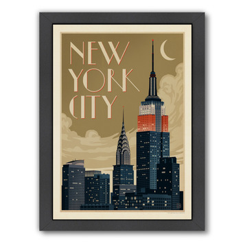 StateStudio NYC Deco Skyline Printed Wall Art | Temple & Webster