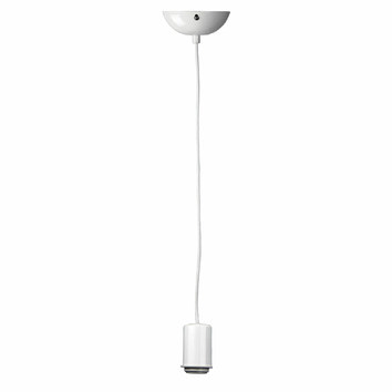 White Canosa 1 Light Metal Pendant | Temple & Webster