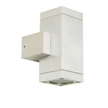 Maximo Up and Down Pillar Light in Aluminium | Temple & Webster