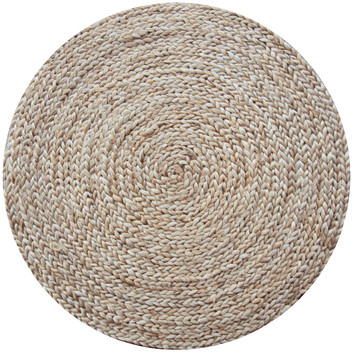 Aria Mats Jute Braided Rug Round - Med | Temple & Webster