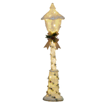 Snowy Lamp Post Christmas Decoration | Temple & Webster