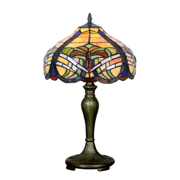 Forest Tiffany 50cm Baroque Tiffany-Style Table Lamp | Temple & Webster