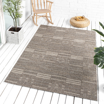 Weegee Rug Beige Nually Flat Weave Indoor/Outdoor Rug | Temple & Webster