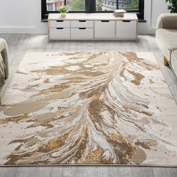 Behg Designs Rug Lotus Rugs Beige Sergio Rug | Temple & Webster