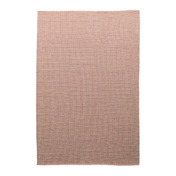 Dotts Rugs Red Houndstooth Flat Weave Rug | Temple & Webster
