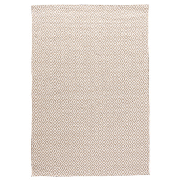 Dotts Rugs White Diamond Cotton & Jute Rug | Temple & Webster