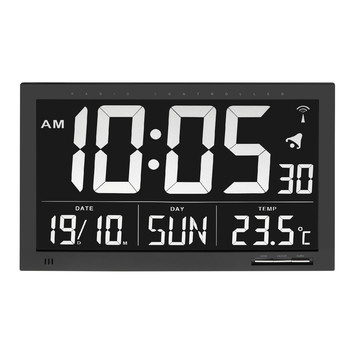 ATW Australia Black Rectangular Alarm Clock | Temple & Webster