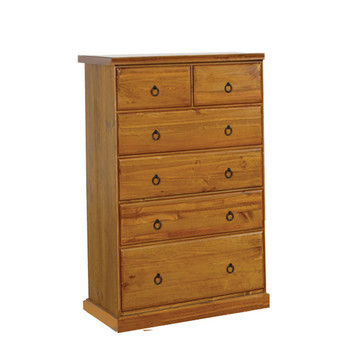 Max Pine Wood Tallboy | Temple & Webster