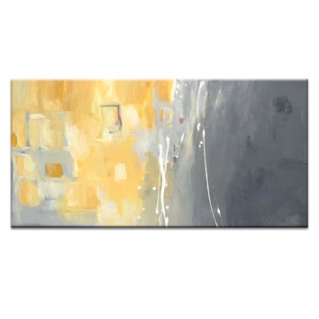 Our Artists' Collection 50 Shades Of Gray And Yellow Wall Art | Temple ...